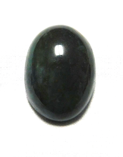 1 Vtg Gemstone Natural Dark Green Jade Jadeite 13 X 18mm Cabochon Cab 10 carats - Afbeelding 1 van 1