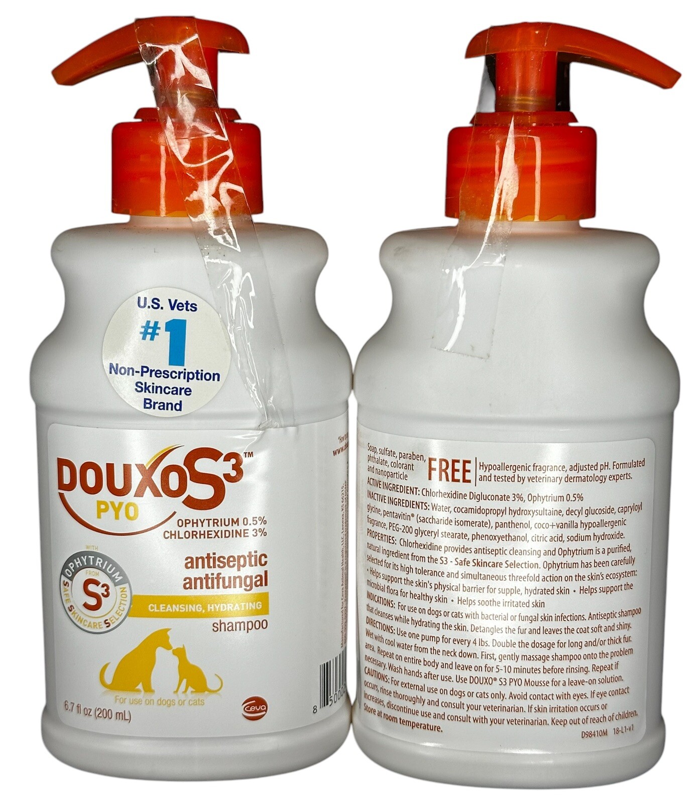 For Dogs & Cats 6.7 Oz X2 - New