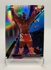 2021 TOPPS FINEST WWE REFRACTOR #37 SHELTON BENJAMIN wrestling card