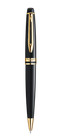 Waterman  Expert 3  Ballpoint Pen Lacquer Black & Gold New In Box S0951700