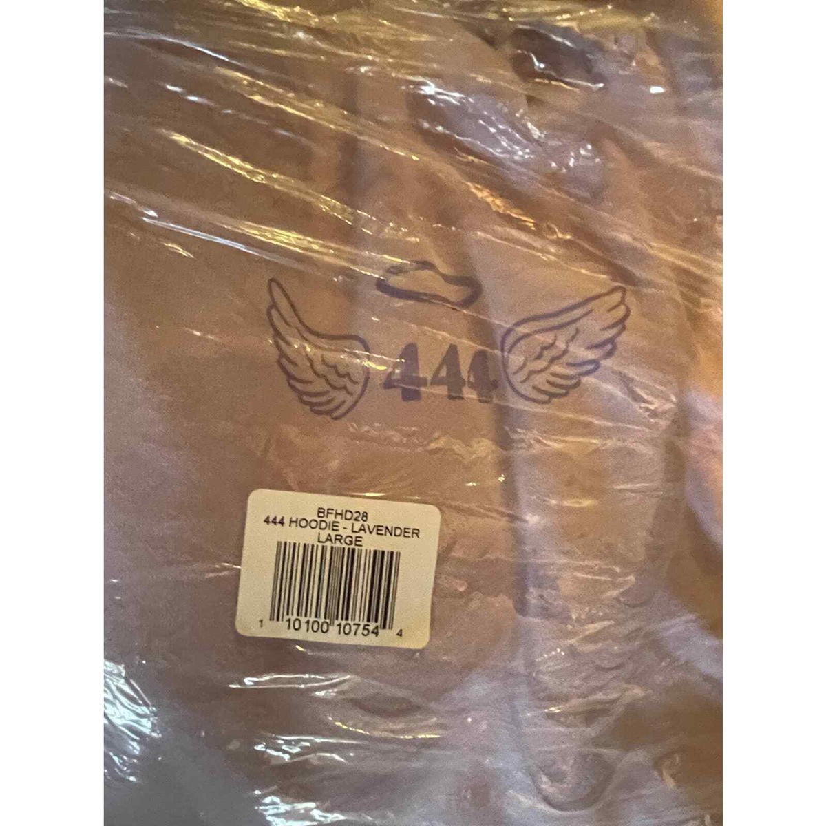 Sweat à Capuche Yours Truly – Phora 444 – Vos Anges Vous Protègent – Lavande – Taille L