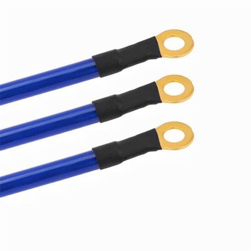 Kit de cable de tierra para automóvil cable de conexión a tierra de carreras 5 puntos rendimiento universal azul - Imagen 12 de 18
