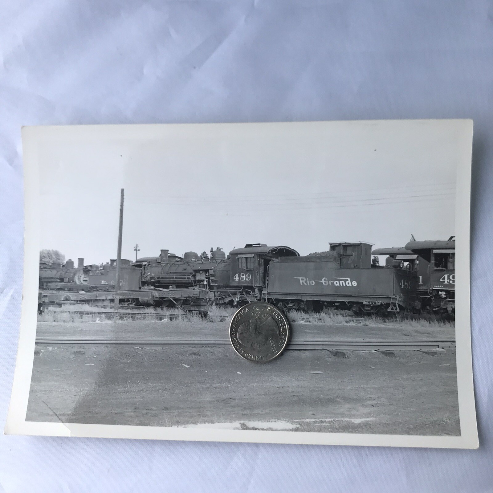 VINTAGE PHOTO TRAIN RAILROAD Engine - RIO GANDE #489 Engine | eBay