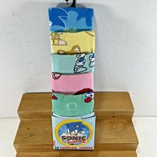 NEW Sonic the Hedgehog Socks 6 Pr CREW SOCKS Bioworld Mens size 8-12