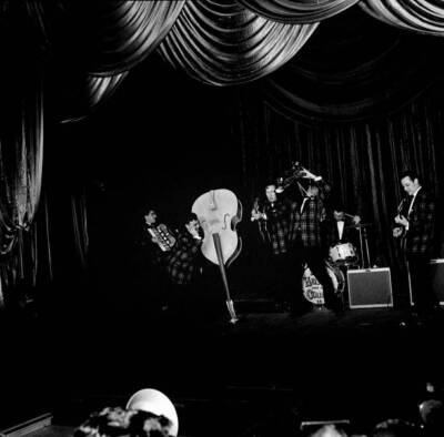 Bill Haley and His Comets tour of Britain which was largely - 1957 Old Photo 1
