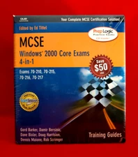 MCSE Windows 2000 Core Exams 4-in-1 Training Guide Box Set with CD NEW