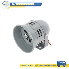 Fits for Car Truck Bike Motorcycle Horn 12V Gray Electric Horn Air Raid Siren