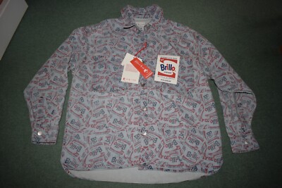 Andy Warhol Brillo Pad Jacke neu mit Etikett S von Pull & Bear 22'' x 28'' Shacket