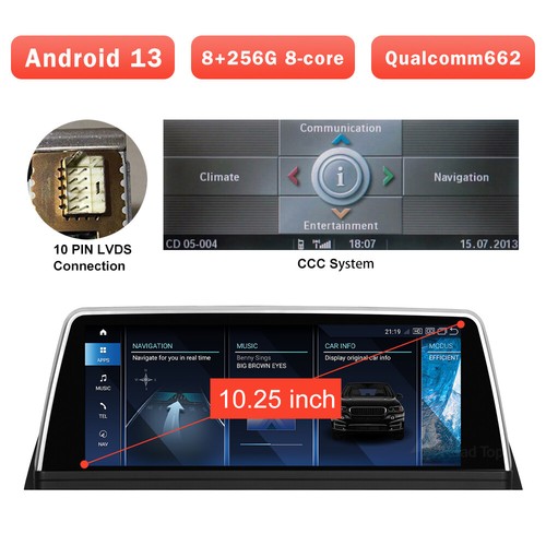 10.25inch Carplay Retrofit Kit Android 13 For BMW 7 Series E65 E66 2005-2009 CCC - Picture 8 of 8