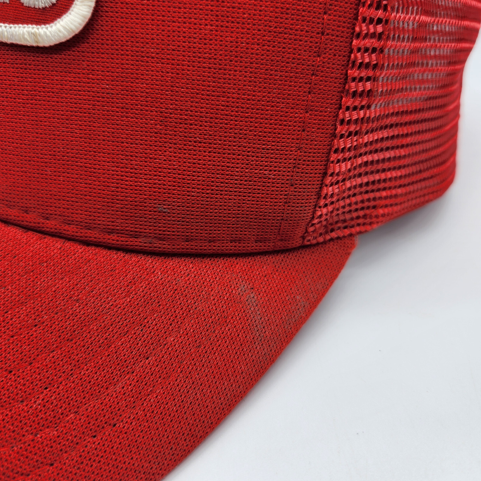 Vintage Conoco Cap Hat Patch Red Snapback Trucker… - image 8