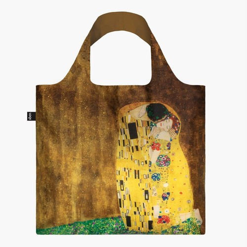 LOQI Shopping Tote Bag The Kiss Gustav Klimt Reusable, foldable, Travel, Gift - Picture 2 of 10