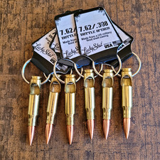 6 Bullet Bottle Opener Keychain .308 7.62mm R...