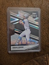 2020 PANINI ELITE EXTRA EDITION ISAIAH GREENE DIE CUT AUTOGRAPH CARD METS