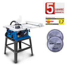 Scheppach Tischkreissäge HS105 2000W Schnitthöhe 75mm +Untergestell, 2.Sägeblatt