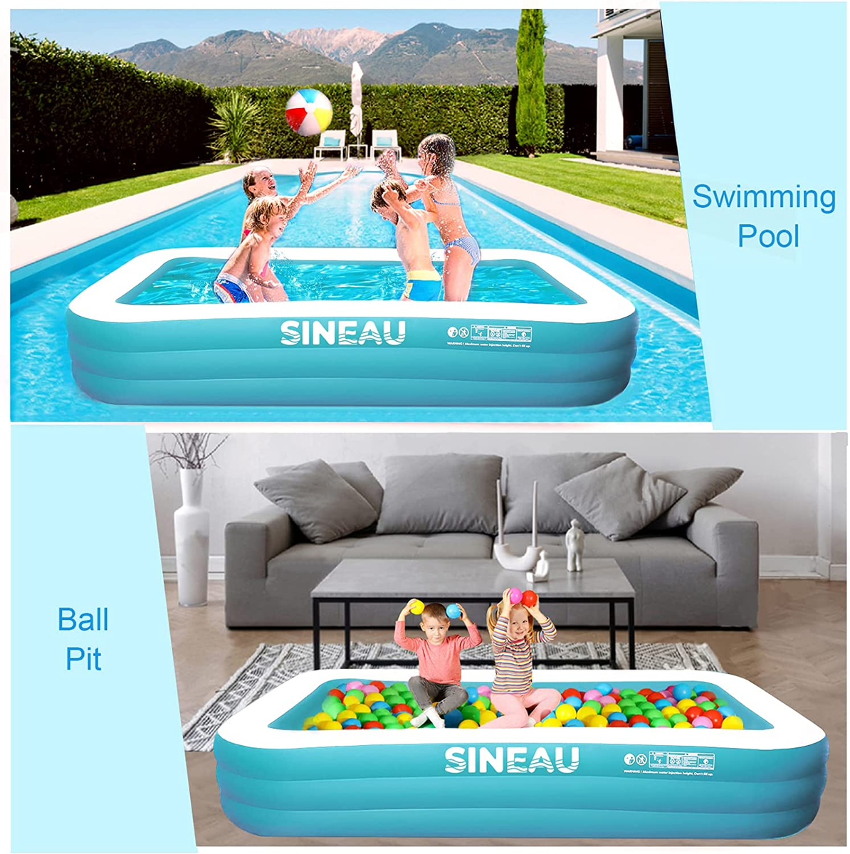 Baby Pool Inflatable Pool, 120