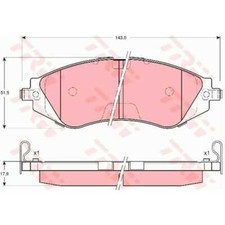 Plaquette de frein Chevrolet REZZO