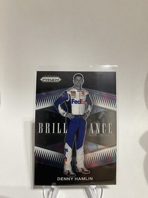 Denny Hamlin 2022 Panini Prizm Racing Brilliance Insert Card # B-16