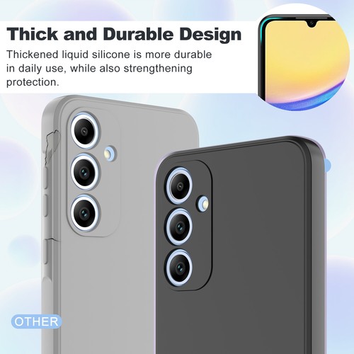 For Samsung Galaxy A15 A25 A55 5G Liquid Silicone Case Shockproof Durable Cover - Picture 5 of 16