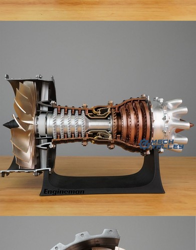 Airbus A380 TR900 Aircraft Engine Model DIY Aeroplane Turbofan Engine Movable - Afbeelding 8 van 16
