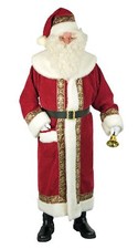 Nikolausmantel aus weinrotem Kordsamt Mantel, Mütze, Gürtel