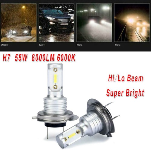 2x H7 LED Headlight Bulbs Conversion Kit - Hi/Lo Beam For Hyundai Sonata 2003-2014, 6000K White-698559