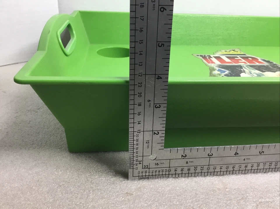 VINTAGE The Little Butler Large Deluxe Plastic Serving Tray Green - Image 4 of 4