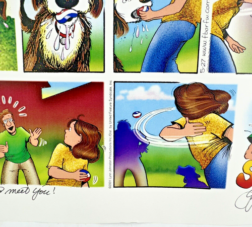 Vintage signiert für besser oder schlechter Lynn Johnston Cartoon Comic Strip 2001 - Bild 9 von 11