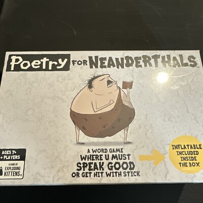 Exploding Kittens Poetry for Neanderthals Word Card Game