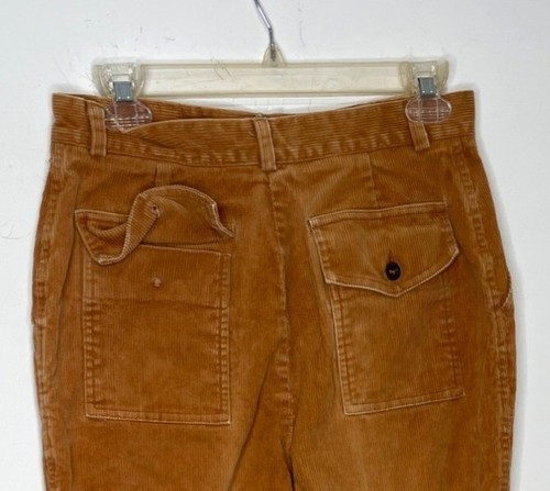 Sears Roebuck Co Corduroy Wide Leg Pants High Waisted Vtg 70s Size 10 - Picture 6 of 9