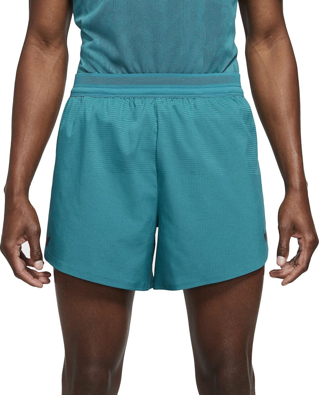 NEW MENS S SMALL NIKE AEROSWIFT RUNNING SHORTS 5 inch 2in1 GREEN BLACK AQ5302
