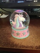 UNICORN  SNOWGLOBE DECORATED BASE  BIRTHDAY CHRISTMAS