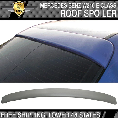 Fits 95-01 Benz W210 E-Class Rear Roof Window Spoiler Wing AMG Style Unpainted