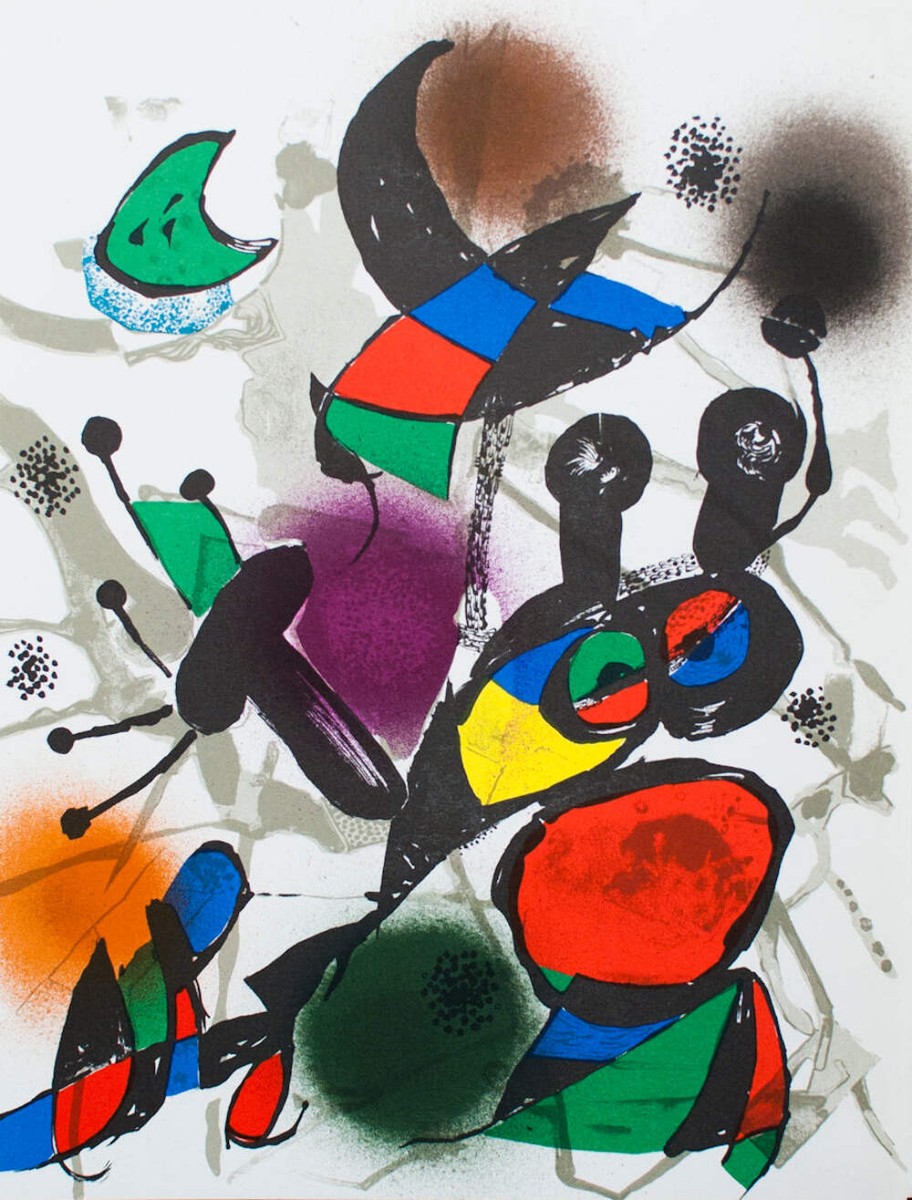 ♡*♡様 真作保証 JOAN MIRO 抽象画 オリジナルリトグラフ 「ノーサイ