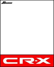 Js Racing Style Track Decal Number Plates Red Jdm Honda Crx Cr-x Civic Ef Eg Ek