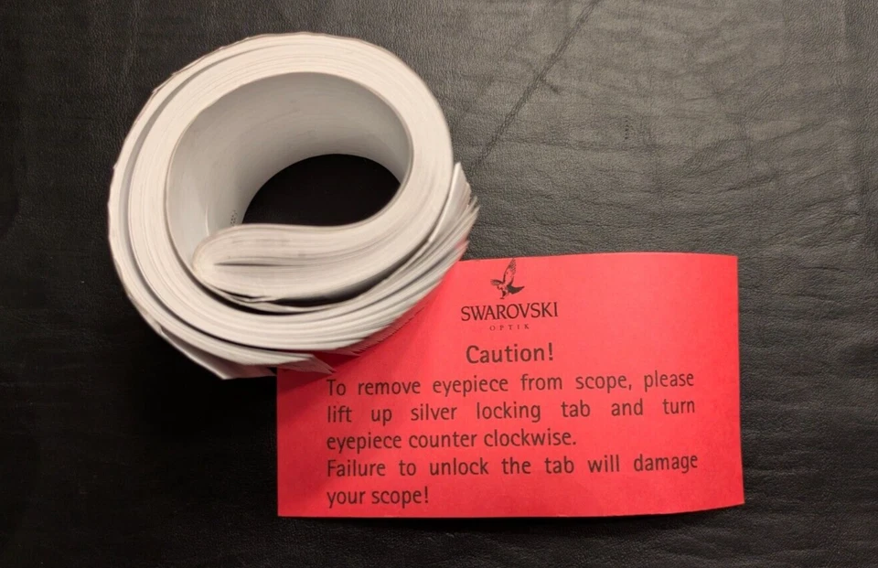 ☑️ Прозрачная жесткая крышка цилиндра Swarovski Optik 20-60x, канистра и руководство ТОЛЬКО. - Изображение 4 из 4