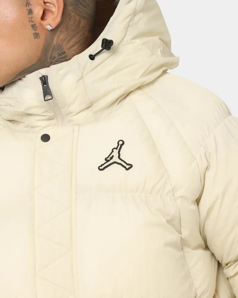Nike Air Jordan Essential Jumpman Puffer Jacket Cream Rattan