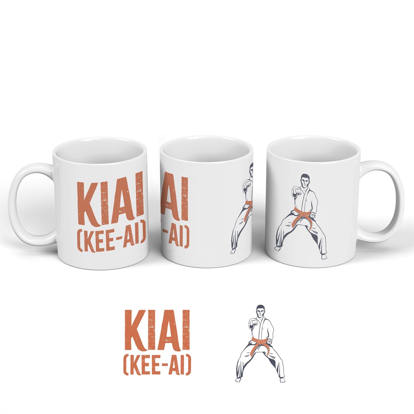 Karate Kiai Humorous Hobby Typography Ceramic Classic Mug