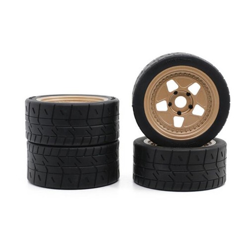 Racing Rally Tires Wheel Rim Set Fit for ARRMA 1/7 INFRACTION V2 FELONY EX-07 - Picture 5 of 6