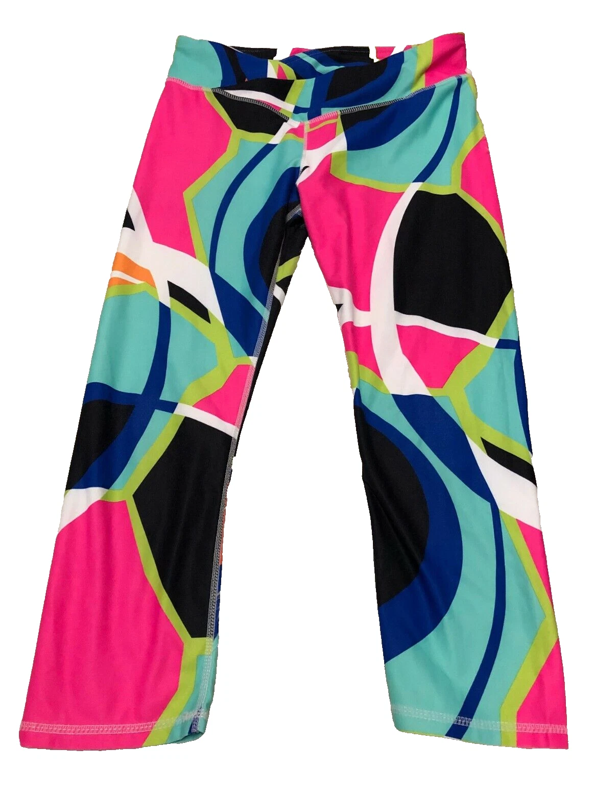 fabletics powerhold crop black pink salar good ~ x2 leggings