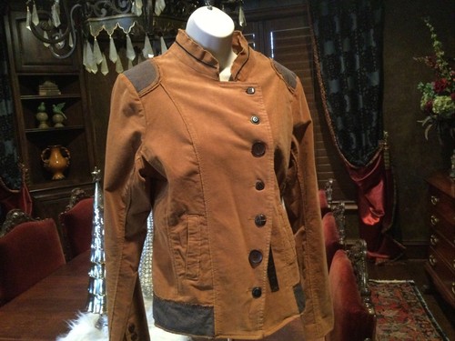 Nick and Mo Vintage Corduroy Hippie Jacket. Irish Cream Brown. Details! Size L - Picture 3 of 7
