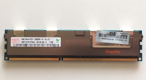 Hynix 4 Go DDR3-1333 PC3-10600R HMT351R7AFR4C-H9 CL9 15V Mémoire Ram