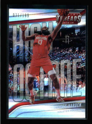 JAMES HARDEN 2018/19 PANINI THREADS #3 HIGH OCTANE PREMIUM #021/199 AX4387