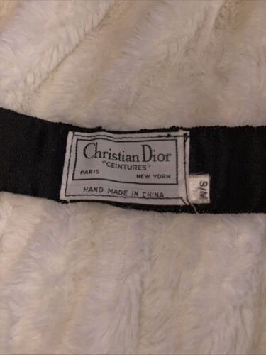 Schöner Vintage CHRISTIAN DIOR "Ceintures" Perlen Taillengürtel 34" 80er Jahre - Bild 3 von 3