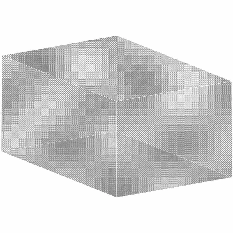 infactory Moskitonetz für Innen und Außen, 300 x 300 x 250 cm, 220 Mesh, weiß - Bild 2 von 4