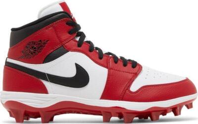 all red jordan cleats