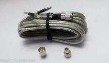 9 foot Super Dual Mini 8 CB Ham Radio Antenna Co-Phase Coax Cable SlimLine-UHF
