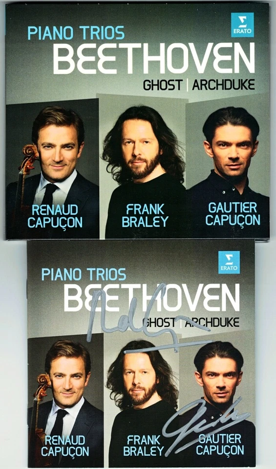 Renaud & Gautier CAPUCON Signed BEETHOVEN Piano Trio Ghost Archduke Frank BRALEY - Bild 1 von 1