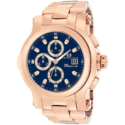 Oceanaut Men's Watch Baccara XL Navy Blue Dial Plated Steel Bracelet OC0826