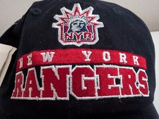 New York Rangers baseball cap NHL CCM hockey navy strap back hat NWT