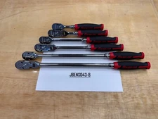 Snap-on Tools USA NEW RED 6pc 3/8" Drive 100 Tooth Cynergy Ratchet Master Set
